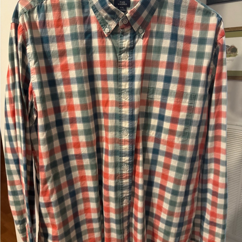 J. Crew Multicolor Plaid Button-Down Shirt